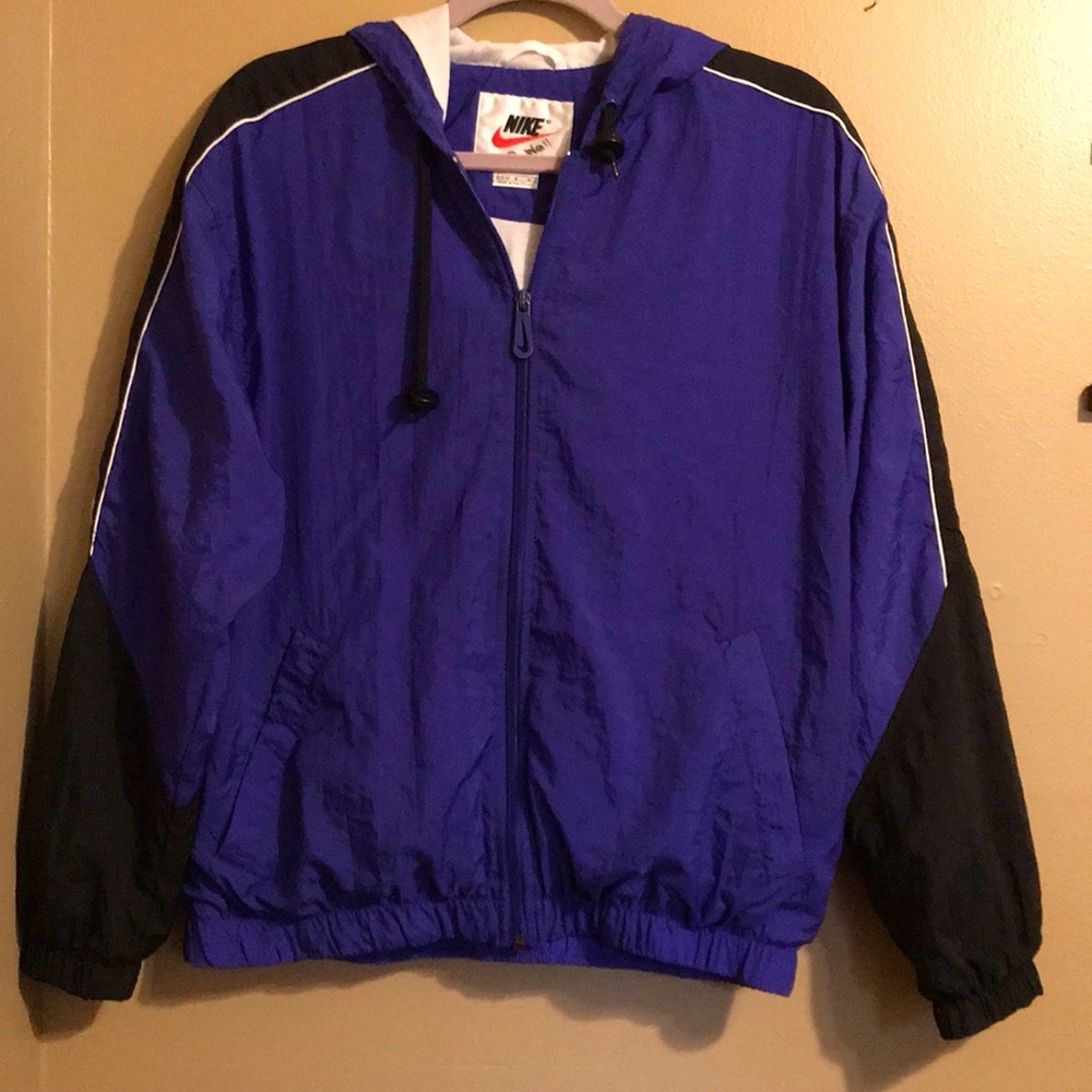 Nike Vintage Full Zip Hooded Windbreaker